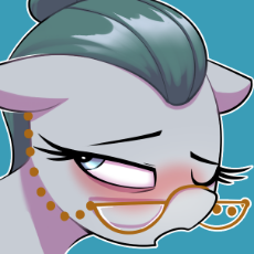 2229383__suggestive_cloudy+quartz_solo_pony_simple+background_earth+pony_blushing_open+mouth_bust_portrait_one+eye+closed_blue+background_artist-colo.png