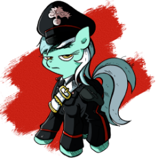 0203_OAT_Sidekicks_OAT_military_uniform_clothing_Lyra_italian_officer_Uniform_hat_pony_looking_pistol_unicorn_Labba.png