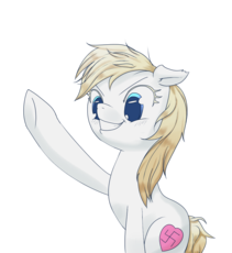 1403846__safe_artist-colon-anonymous_oc_oc-colon-aryanne_oc only_earth pony_female_heart_heil_pony_simple background_sitting_smiling_solo_swastika_tran.png