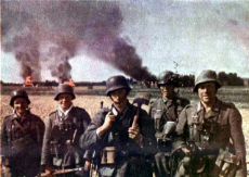 German Soldiers posing for Photo during World War II, presumably during Campaign in Russia.jpg