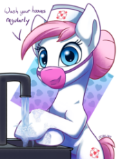My Little Pony - Nurse Redheart - Wash your hooves regularly.png