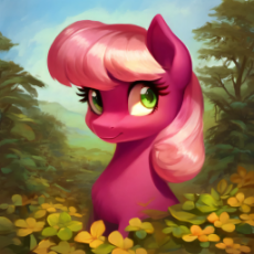 6791552__safe_imported+from+derpibooru_cheerilee_earth+pony_ai+assisted_ai+content_ai+generated_bust_female_flower_forest_forest+background_g4_generator-colon-p.png