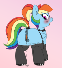 1671898__explicit_artist-colon-pabbley_rainbow dash_alternate hairstyle_anatomically correct_anus_blushing_choker_clothes_female_garters_.png