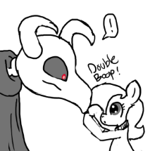 1162022__safe_pony_oc_clothes_oc+only_male_earth+pony_horn_dragon_foal_colt_glowing+eyes_femboy_story+included_boop_red+eyes_horns_trap_exclamation+p.png