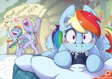 1451506__explicit_artist-colon-arctic-dash-fox_bow hothoof_rainbow dash_soarin'_windy whistles_blowjob_blushing_caught in the act_cum_cum in mouth_cu.png