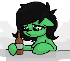 1456761__safe_artist-colon-plunger_oc_oc-colon-filly anon_oc only_alcohol_beer_beer bottle_female_filly_pony_sad.png
