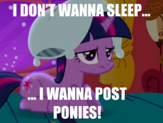 My Little Pony - Twilight Sparkle - I don't wanna sleep... I wanna post ponies.jpg