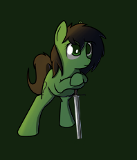 1094516__safe_artist-colon-neuro_oc_oc-colon-filly anon_oc only_female_filly_sword_weapon.png