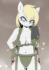 1434918__suggestive_artist-colon-randy_oc_oc-colon-aryanne_oc only_absolute cleavage_anthro_belly button_breasts_cleavage_clothes_female_gaiters_gloves.jpeg