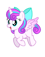 1757235__safe_artist-colon-aleximusprime_princess flurry heart_alicorn_bow_cute_female_filly_flurrybetes_hair bow_older_older flurry heart_pony_simple .png