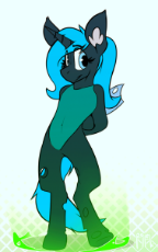 1556953__safe_artist-colon-ralek_oc_oc only_oc-colon-rescue pony_abstract background_animated_arms behind back_bipedal_changeling_changeling oc_changin.gif
