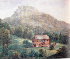 adolf hitler's artwork - bauernhaus in den bergen - (farmhouse in the mountains) (1909).jpg