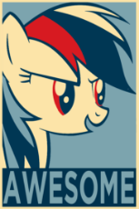 Rainbow Dash - Awesome - poster.png
