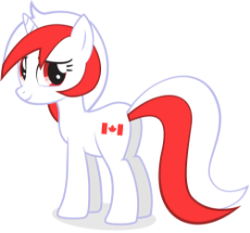 1442691__safe_4chan_canada_looking back_nation ponies_ponified_pony_simple background_smiling_solo_transparent background_unicorn_vector.png