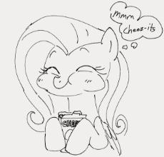 6770544__safe_artist-colon-dotkwa_imported+from+derpibooru_fluttershy_pegasus_pony_box_bust_cheez-dash-its_cute_eating_eyes+closed_gray+background_grayscale_hoo.png