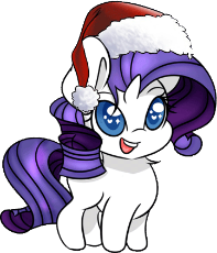 769113__safe_rarity_animated_upvotes+galore_smiling_cute_open+mouth_filly_hat_christmas.gif