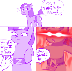 2038904__safe_artist-colon-crade_twilight+sparkle_pony_unicorn_ascension_belt_comic_comic+strip_crossing+the+memes_female_funny_funny+as+hell_glowing+eyes_glowi.png