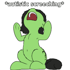 Anonfilly - spinning autistic screeching.gif