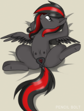 2045085__explicit_artist-colon-tinkponypie_oc_oc-colon-burning shadow_bed_crotchboobs_female_nipples_nudity_pegasus_pony_solo_solo female.png