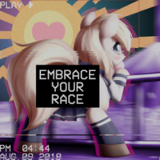 30_Fashwave Vaporwave edit Aryanne art Horse Foxtrot OAT mlpo Love your heritage, includes also a Sunwheel from the flag thread.png